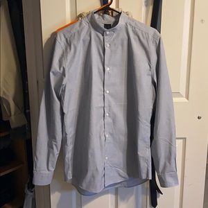 Gray button up